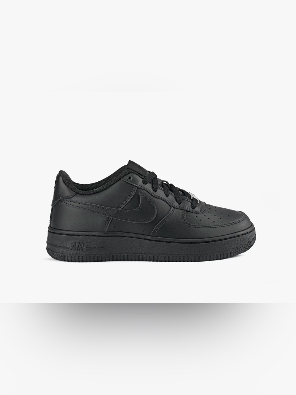 Nike Kids Black Low-Top Leather Sneakers